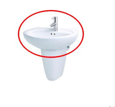 Thiết bị vệ sinh cao cấp chính hãng giá rẻ 2022 LAVABO TREO TƯỜNG CAESAR L2220 (KHÔNG BAO GỒM CHÂN)