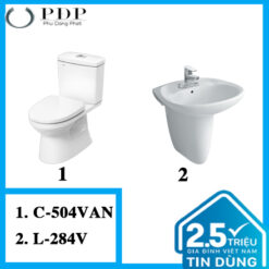 Combo 16 - Bồn Cầu Inax C-504VAN + L-284V