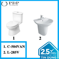 Combo 18 - Bồn Cầu Inax 2 Khối C-504VAN + L-285V