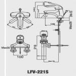 Vòi Chậu Nóng Lạnh Inax LFV-221S