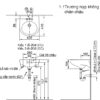 Thiết bị vệ sinh cao cấp chính hãng giá rẻ 2022 Bản vẽ chậu rửa lavabo L-282V/L-284VD treo tường kèm chân đứng