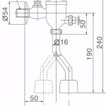 Van Xả Tiểu Nam Kiểu Nhấn Inax UF-8V