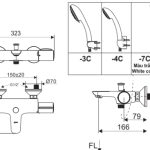 Vòi Sen Tắm Nhiệt Độ Inax BFV-3413T-8C