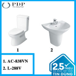 COMBO 27- Cầu 2 Khối AC-838VN+ Chậu L-288V
