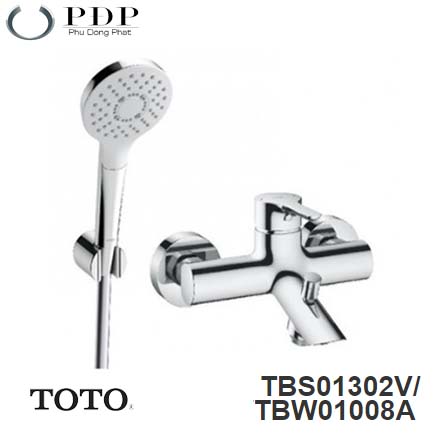 Vòi Sen Tắm Nóng Lạnh Toto TBS01302V/TBW01008A