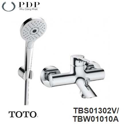 Vòi Sen Tắm Nóng Lạnh Toto TBS01302V/TBW01010A