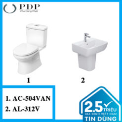 Combo 29 - Bồn Cầu Inax 2 Khối AC-504VAN + AL-312V