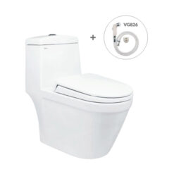 Bồn Cầu Viglacera 1 Khối V35 Kèm Vòi Xịt VG826