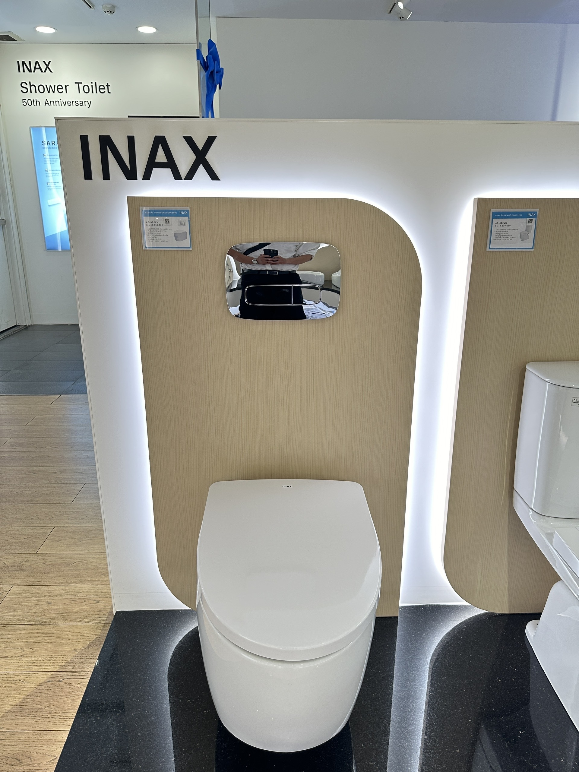 Thiết bị vệ sinh cao cấp chính hãng giá rẻ 2022 Bồn Cầu INAX AC-952VN (AC952VN) Treo Tường Két Nước Âm - Ảnh 4