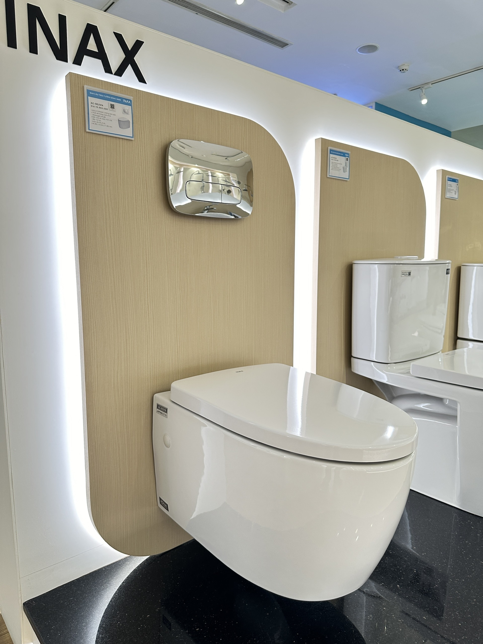 Thiết bị vệ sinh cao cấp chính hãng giá rẻ 2022 Bồn Cầu INAX AC-952VN (AC952VN) Treo Tường Két Nước Âm - Ảnh 5