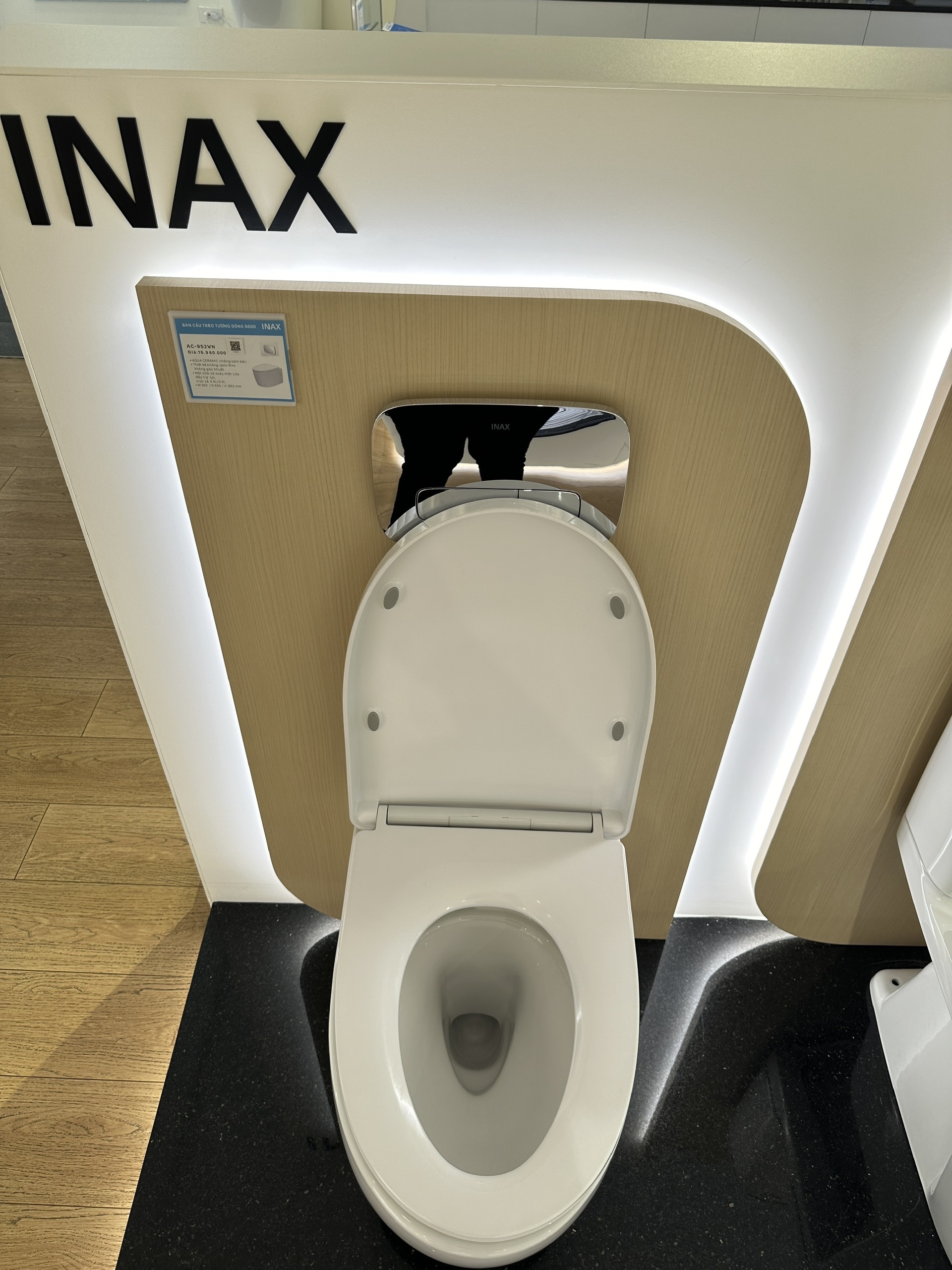 Thiết bị vệ sinh cao cấp chính hãng giá rẻ 2022 Bồn Cầu INAX AC-952VN (AC952VN) Treo Tường Két Nước Âm - Ảnh 6