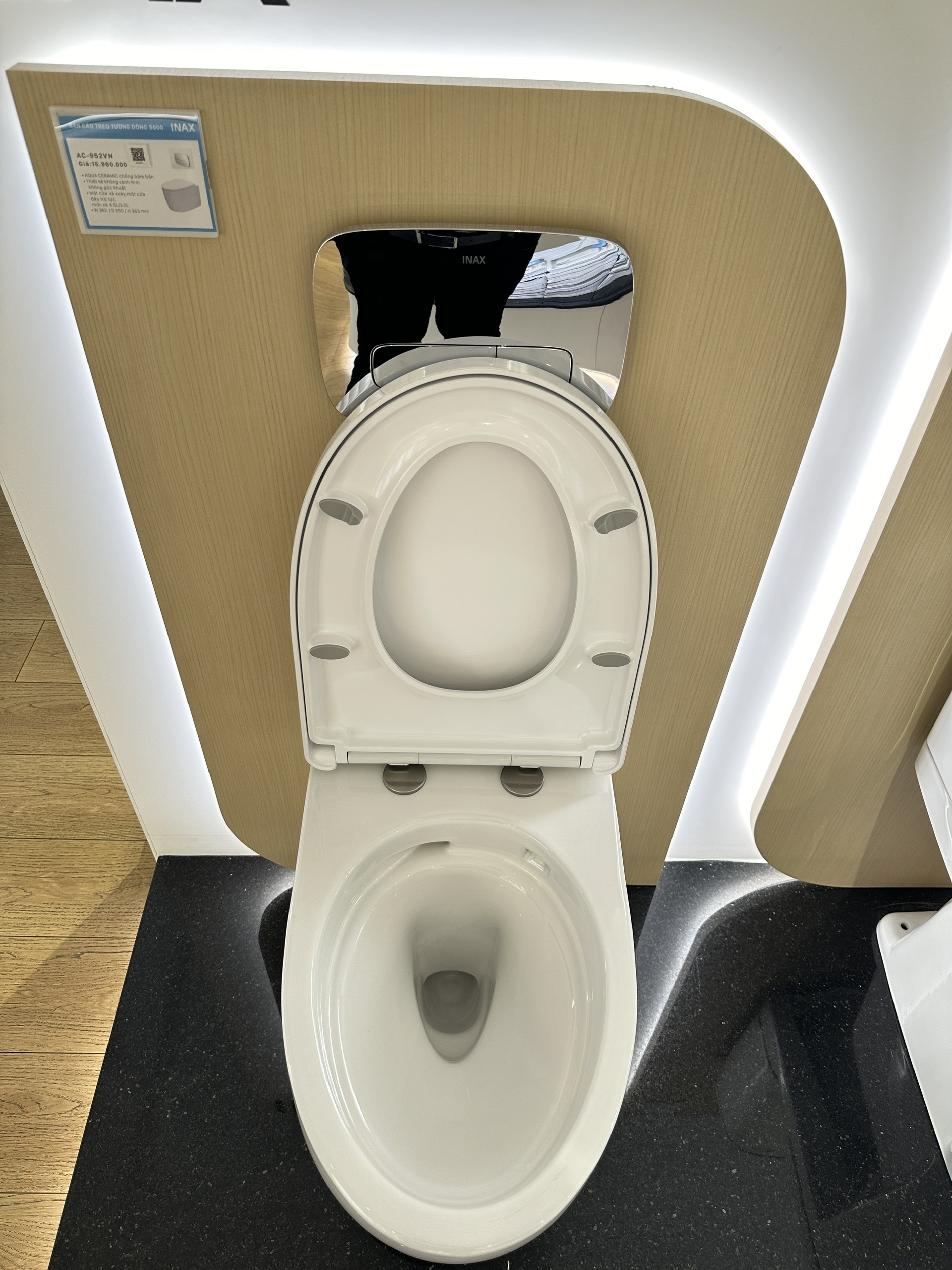 Thiết bị vệ sinh cao cấp chính hãng giá rẻ 2022 Bồn Cầu INAX AC-952VN (AC952VN) Treo Tường Két Nước Âm - Ảnh 7