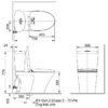 Thiết bị vệ sinh cao cấp chính hãng giá rẻ 2022 Bản vẽ bồn cầu INAX AC-700VAN