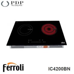 Bếp Điện Từ 2 Vùng Nấu Ferroli IC4200BN