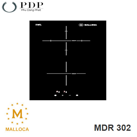 Bếp Điện 2 Vùng Nấu Malloca MDR 302