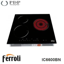 Bếp Điện Từ 3 Vùng Nấu Ferroli IC6600BN