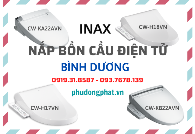 Nắp rửa điện tử Inax cao cấp chính hãng giá rẻ tại Bình Dương