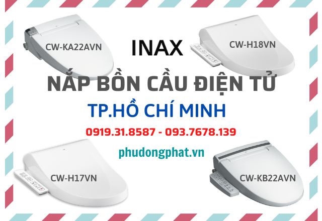 Nắp rửa điện tử Inax cao cấp chính hãng giá rẻ tại TP Hồ Chí Minh