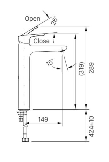 Bản vẽ kĩ thuật vòi nước lạnh INAX LFV-22SH