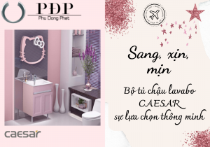 Bộ tủ chậu lavabo Caesar