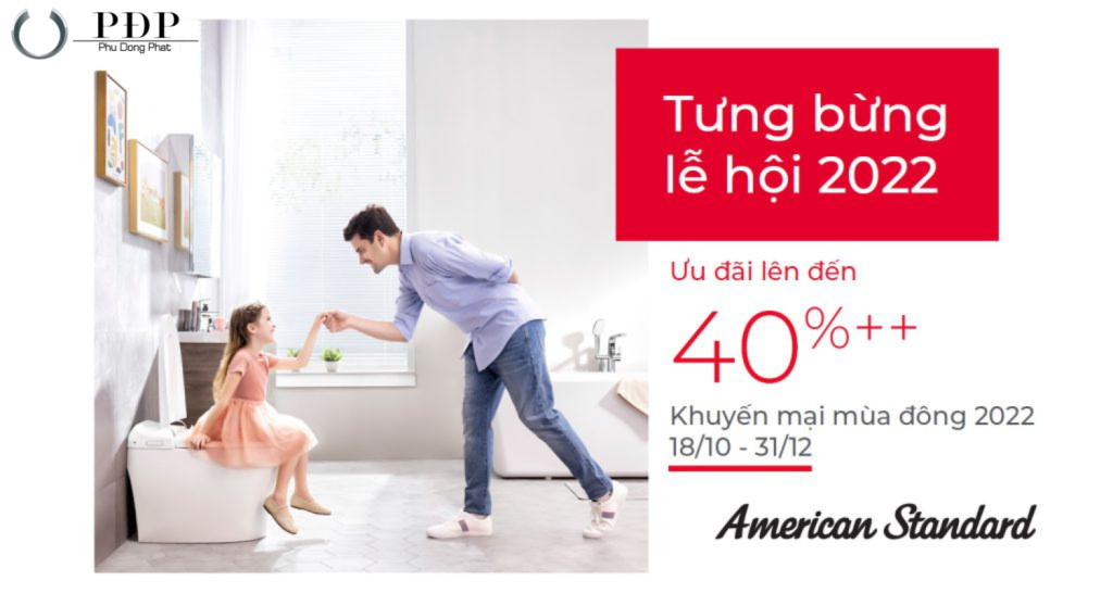 Thiết bị vệ sinh cao cấp chính hãng giá rẻ 2022 Khuyến mãi mùa đông American Standard