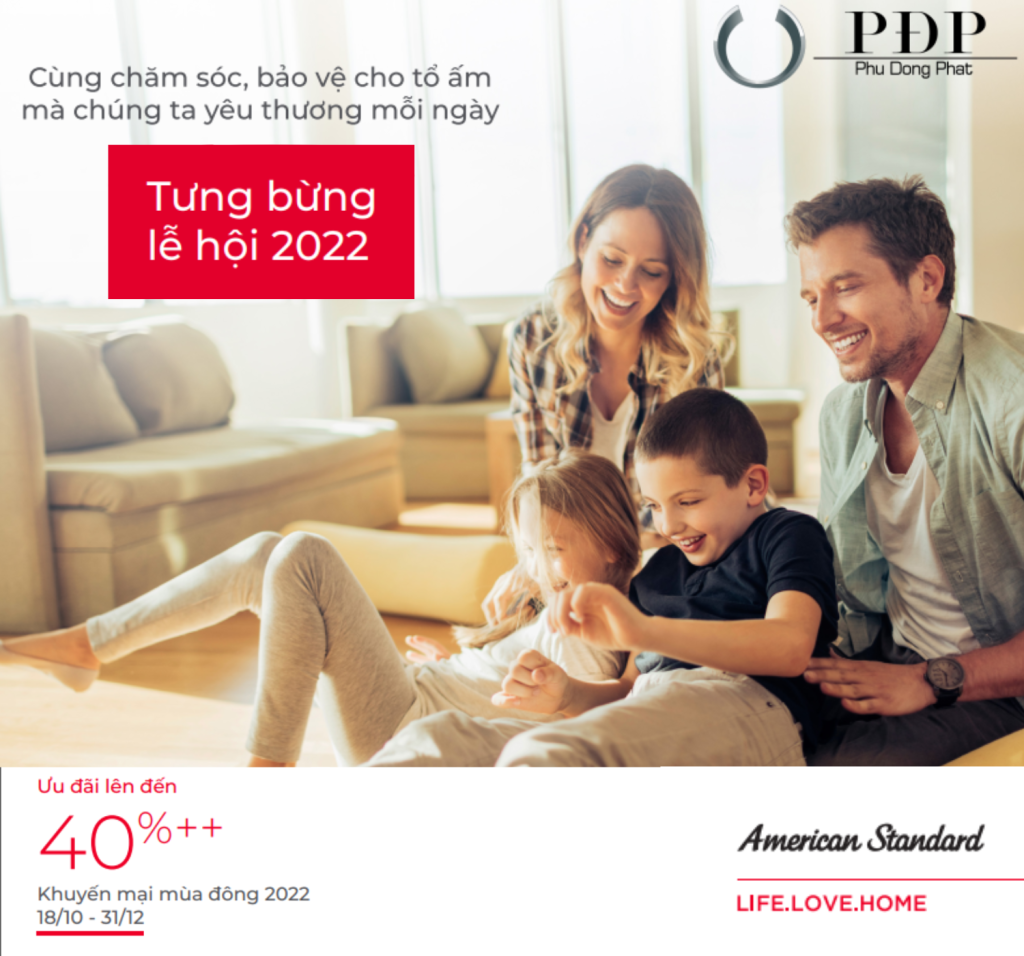 Thiết bị vệ sinh cao cấp chính hãng giá rẻ 2022 Khuyến mãi mùa đông American Standard