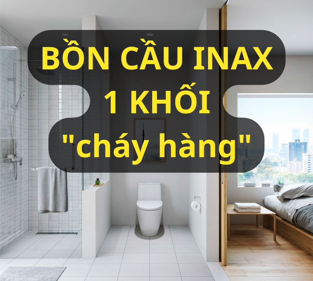 Thiết bị vệ sinh cao cấp chính hãng giá rẻ 2022 Bồn cầu INAX 1 khối "cháy hàng"