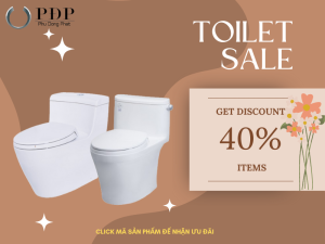 BÀN CẦU MỘT KHỐI GIẢM 40%