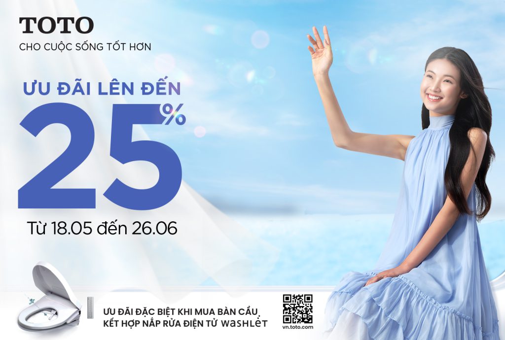 Thiết bị vệ sinh cao cấp chính hãng giá rẻ 2022 Khuyến mãi TOTO mùa Hè 2023