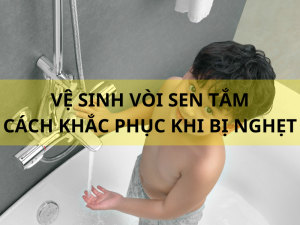 Cách vệ sinh vòi sen tắm khi bị nghẹt