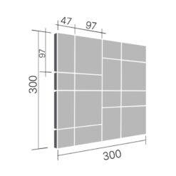 KÍCH THƯỚC GẠCH INAX-300/LTC-14