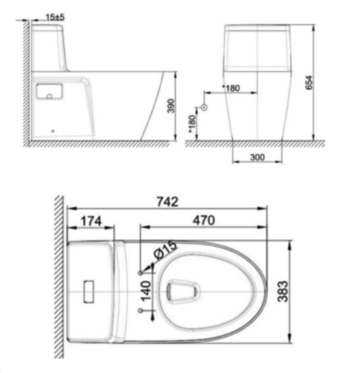 BỒN CẦU 1 KHỐI NẮP RỬA ĐIỆN TỬ AMERICAN STANDARD VF-1808TPL - Ảnh 2