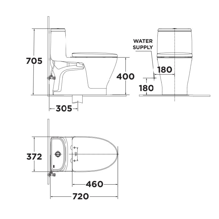 Thiết bị vệ sinh cao cấp chính hãng giá rẻ 2022 BỒN CẦU 1 KHỐI NẮP RỬA CƠ AMERICAN STANDARD VF-1863SW - Ảnh 2
