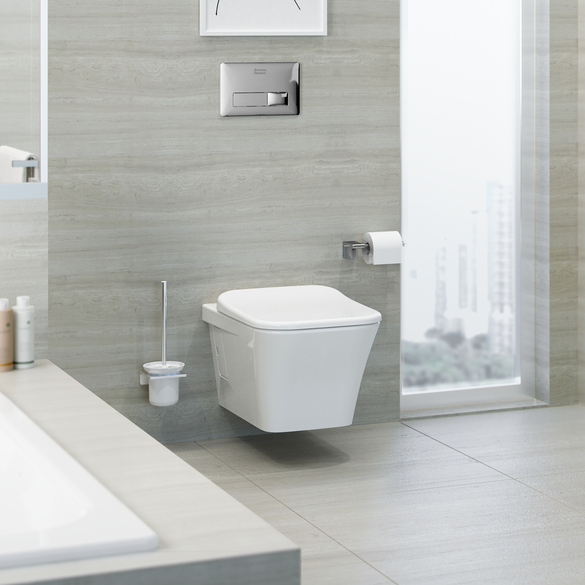 Thiết bị vệ sinh cao cấp chính hãng giá rẻ 2022 BỒN CẦU TREO TƯỜNG AMERICAN STANDARD WP-2131 - Ảnh 2