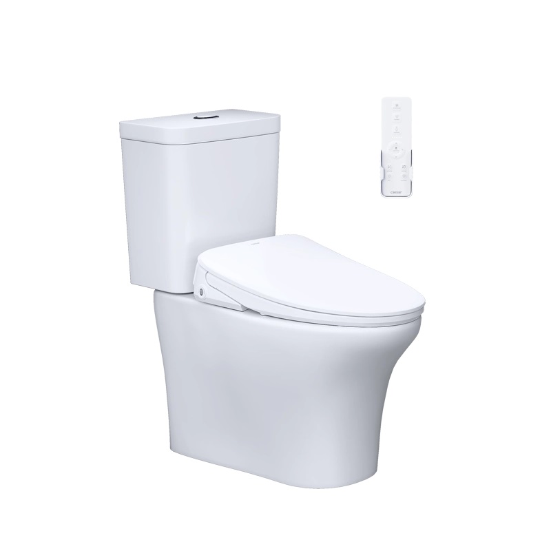 Thiết bị vệ sinh cao cấp chính hãng giá rẻ 2022 Bồn Cầu 2 Khối CAESAR CD1341/TAF710H Nắp Điện Tử