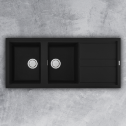 Chậu Đá Granite Đen Rửa Chén Malloca NERO K-50040