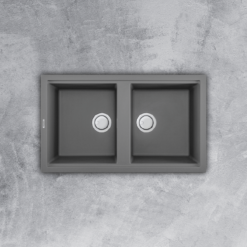 Chậu Đá Rửa Chén Malloca TITANIUM K-45073 Xám Đen