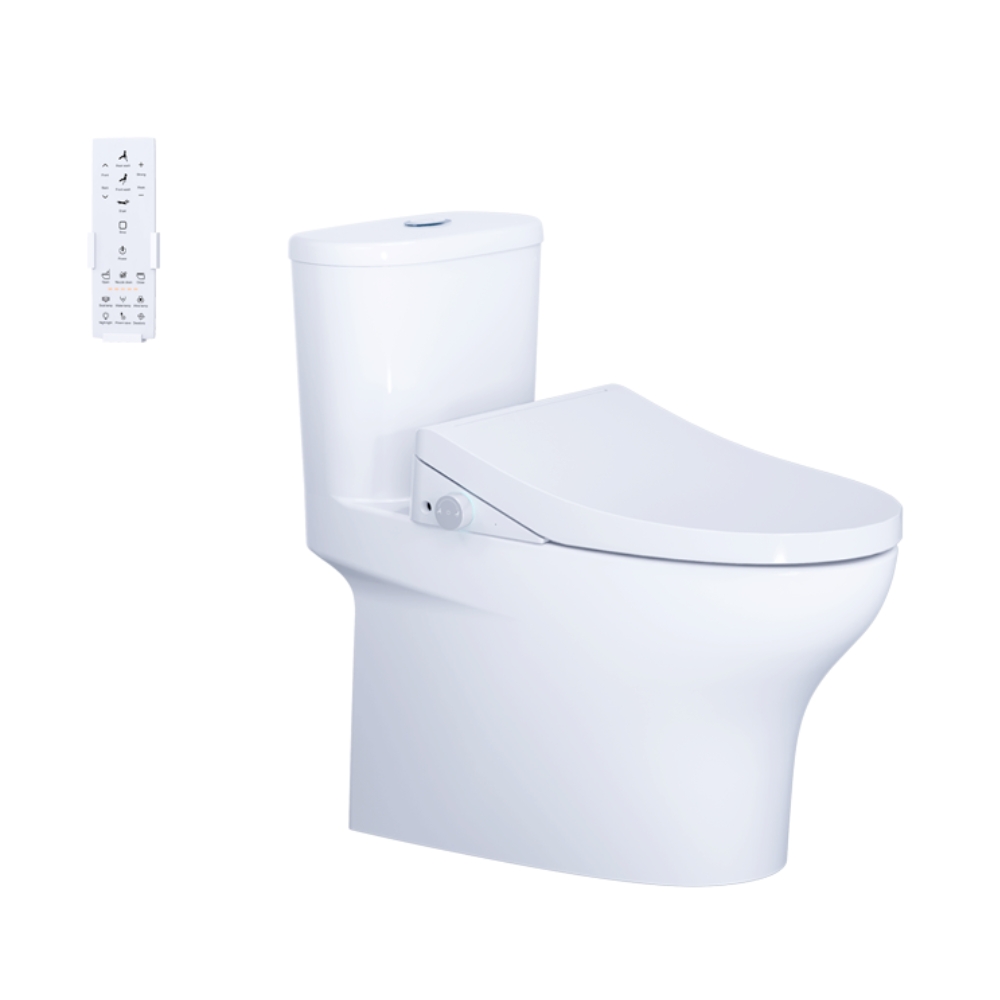 Thiết bị vệ sinh cao cấp chính hãng giá rẻ 2022 Bồn Cầu 1 Khối CAESAR C1394F/TAF610H Nắp Tự Động Đóng Mở