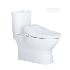 Bồn Cầu 2 Khối CAESAR CD1320/TAF610H Nắp Rửa Điện Tử