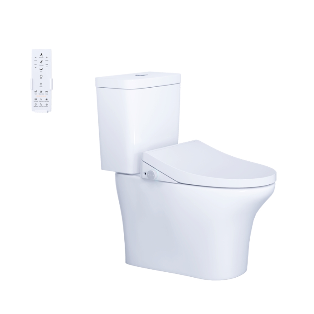 Thiết bị vệ sinh cao cấp chính hãng giá rẻ 2022 Bồn Cầu 2 Khối CAESAR CD1341/TAF512H Nắp Điện Tử