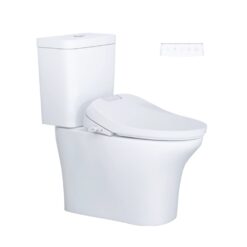 Bồn Cầu 2 Khối CAESAR CD1341/TAF610H Nắp Điện Tử