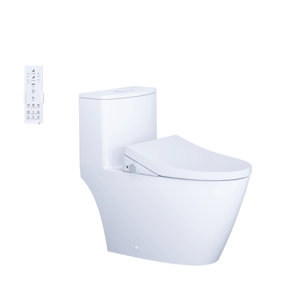 Thiết bị vệ sinh cao cấp chính hãng giá rẻ 2022 Bồn Cầu 1 Khối CAESAR C1363F/TAF512H (CD1363/TAF512H) Nắp Điện Tử