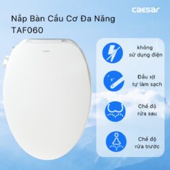 Nắp Bồn Cầu Cơ Đa Năng Caesar TAF060