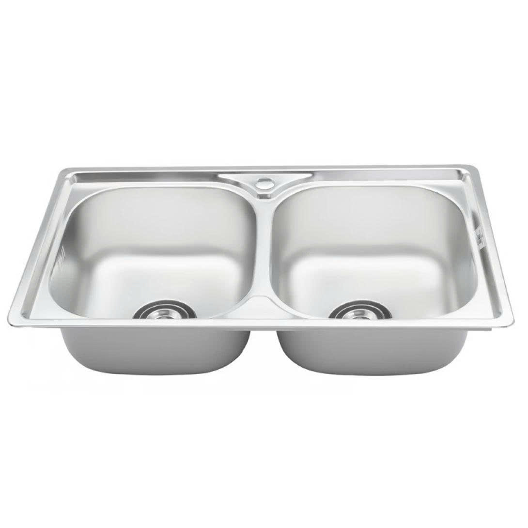 Thiết bị vệ sinh cao cấp chính hãng giá rẻ 2022 CHẬU RỬA CHÉN 2 HỘC SƠN HÀ S76S