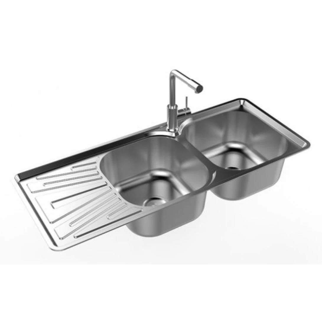 Thiết bị vệ sinh cao cấp chính hãng giá rẻ 2022 CHẬU RỬA 2 HỘC SƠN HÀ S100S