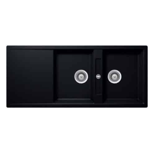 Thiết bị vệ sinh cao cấp chính hãng giá rẻ 2022 Chậu Rửa Đá Màu Đen Hafele HS20-GKD2S80 570.33.330