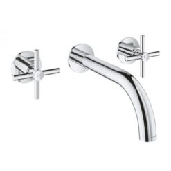 Vòi Chậu Nóng Lạnh 3 Lỗ Gắn Tường Grohe 20164003