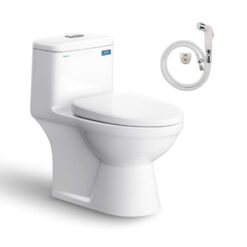 BỒN CẦU 1 KHỐI KÈM VÒI XỊT VIGLACERA BL5 (NẮP ÊM)