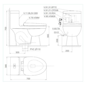 Thiết bị vệ sinh cao cấp chính hãng giá rẻ 2022 Thiết bị vệ sinh cao cấp