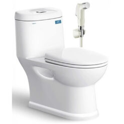 BỒN CẦU 1 KHỐI KÈM VÒI XỊT VIGLACERA C109 (NẮP ÊM)